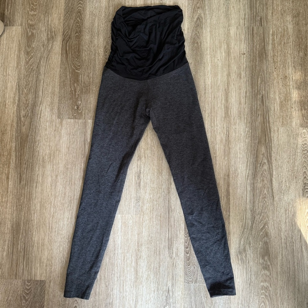 Beyond Yoga Black & Charcoal Maternity Leggings
